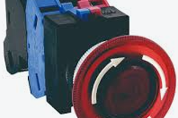 TW Series 22mm ?40mm Mushroom with Arrow mark Illuminated PushLock-Turn reset 220VAC with Transfomer  1NO+1NC Red